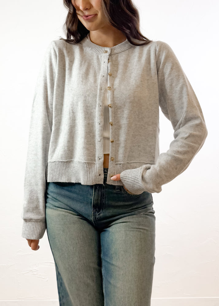 On The Run Cardigan | Grey