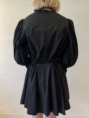 Sincerely Ours Let’s Dance Poplin Mini Dress | Black
