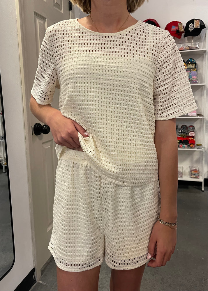 Meet Me In Santorini Vanila Honeycomb Set | Cream
