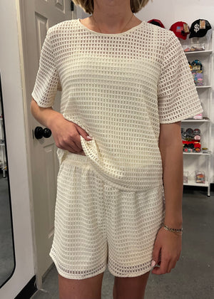 Meet Me In Santorini Vanila Honeycomb Set | Cream