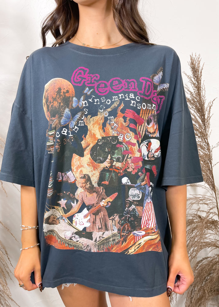 Daydreamer Green Day Insomniac Onesize Tee | Vintage Black