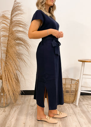 FRNCH Norane Maxi Dress | Bleu Marine