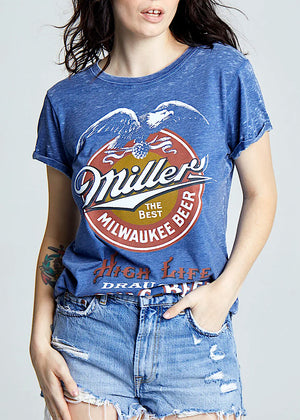 
            
                Load image into Gallery viewer, Recycled Karma Miller Tee | Navy
            
        