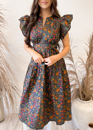 Sincerely Ours Boho Harvest Dress | Winter Garden