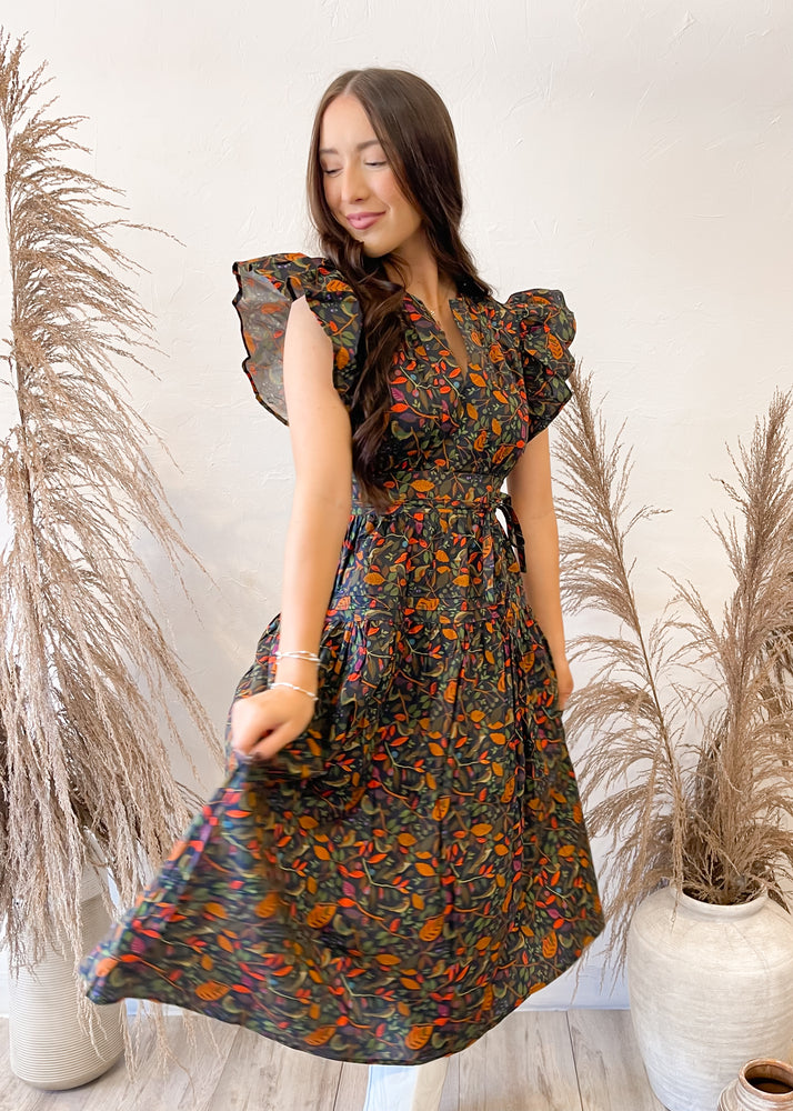 Sincerely Ours Boho Harvest Dress | Winter Garden