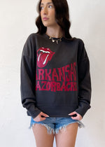 Livy Lu Rolling Stones Razorbacks Hi-Dive Sweatshirt | Dazed Black
