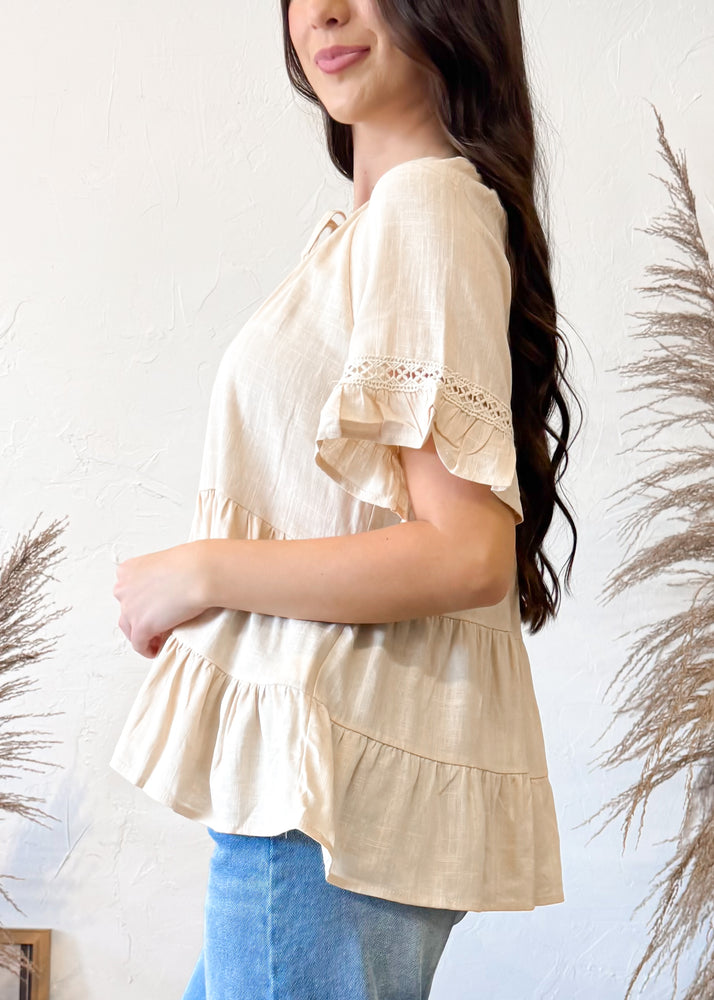 Living Simply Crochet Baby Doll Top