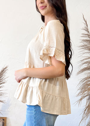 Living Simply Crochet Baby Doll Top