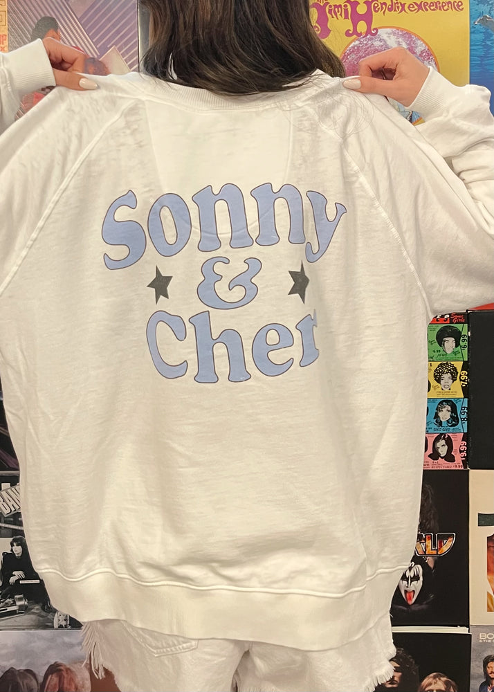 Recycled Karma Sonny & Cher Sweatshirt | White