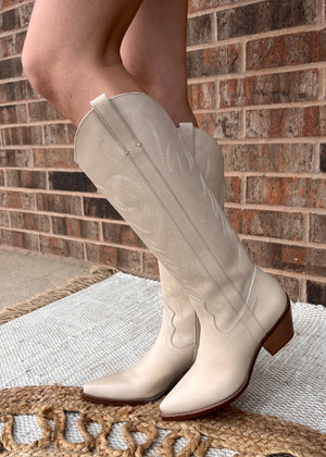 Matisse Agency Western Boots | Ivory