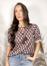 Orchard Bloom Floral Top | Brown