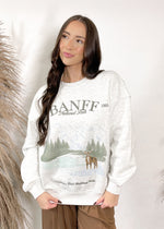 Banff National Park Long Sleeve Fleece Sweatshirt | Melange