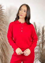 Frnch Chedid Sweater | Rouge Red