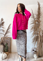Bella Cutie Cardigan | Fuchsia