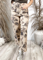 Fireside Muse Floral Pants | Taupe