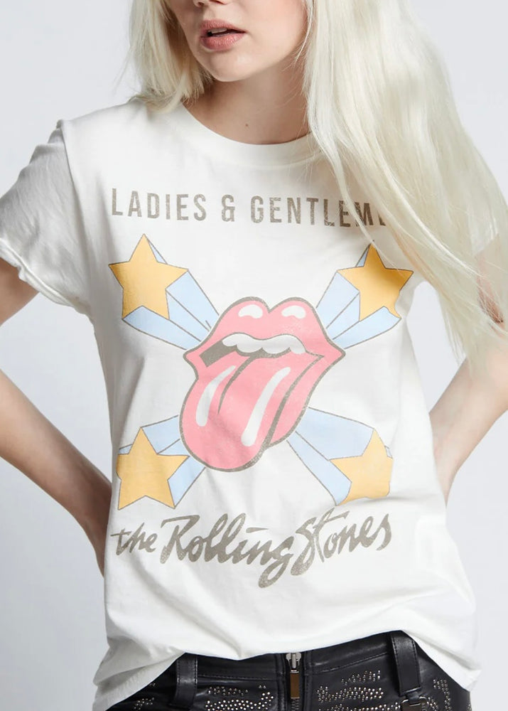 Recycled Karma The Rolling Stones Ladies & Gents Tee | White