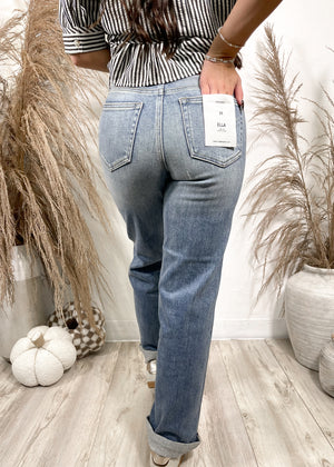 HIDDEN ELLA CUFFED JEANS | DARK