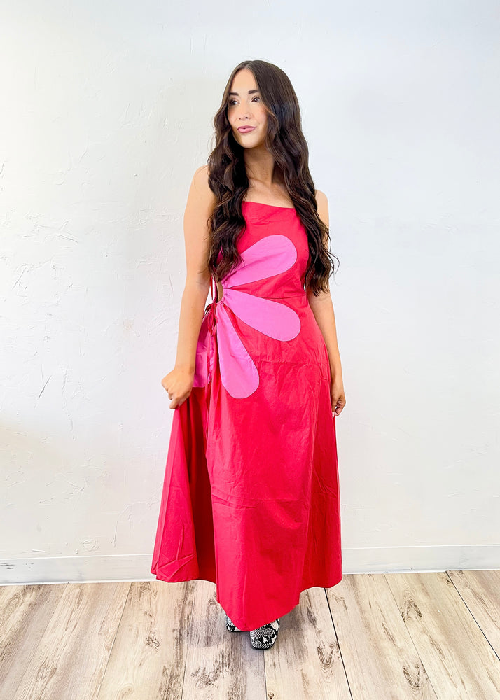 Strut and Bolt Stevie Midi Dress | Red/Pink
