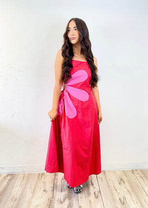 Strut and Bolt Stevie Midi Dress | Red/Pink