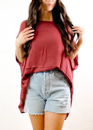 In The Roses Layered Tunic Top | Terracotta