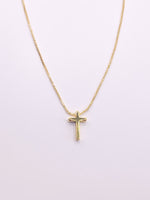 Haute Mess Jewelry Solid Gold Cross Necklace