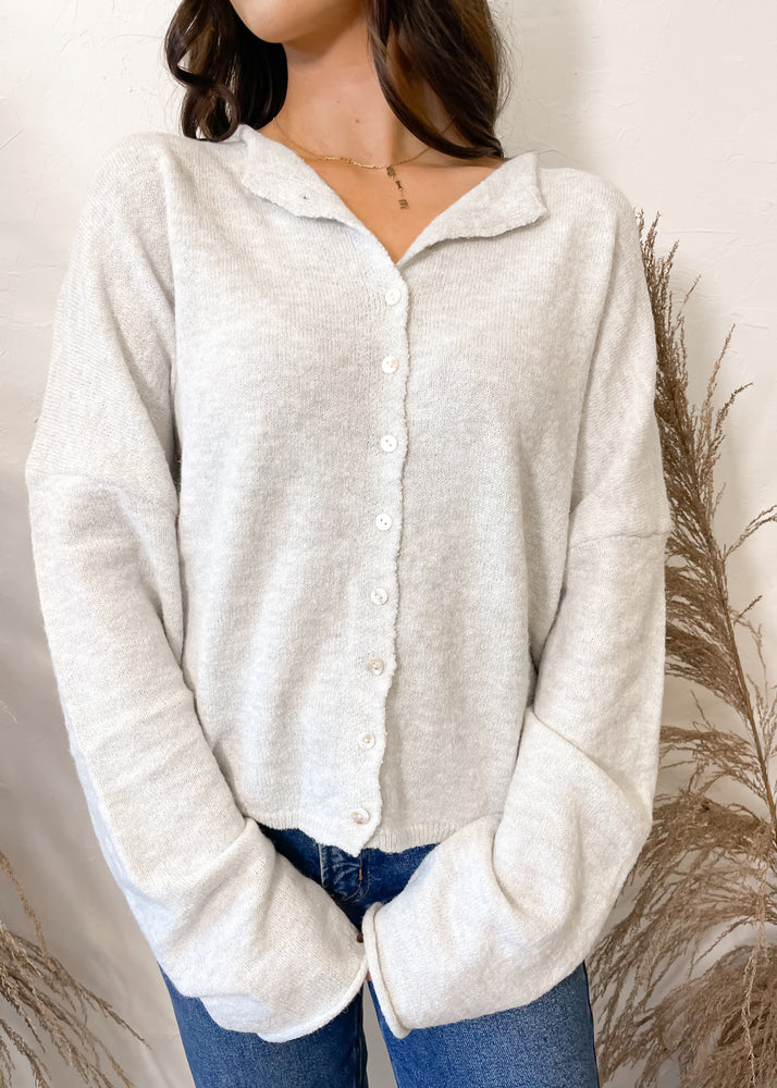 Bella Cutie Cardigan | Light Grey