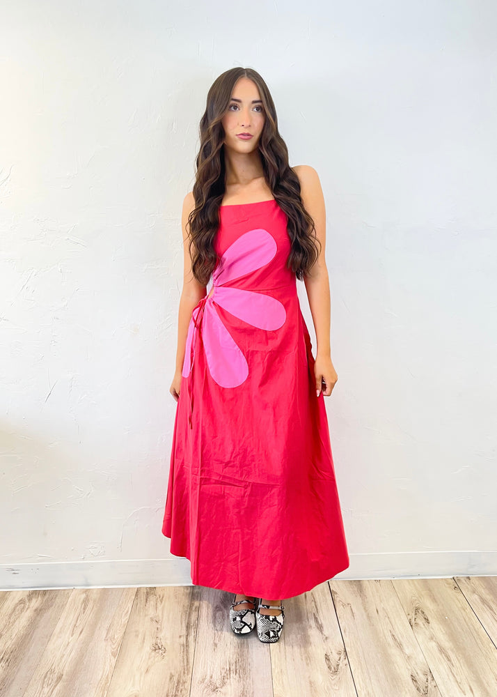 Strut and Bolt Stevie Midi Dress | Red/Pink