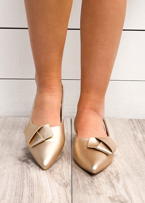 SHUSHOP Audrey Flat | Gold