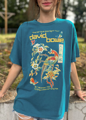 
            
                Load image into Gallery viewer, Livy Lu David Bowie Hong Gong Tee | Blue
            
        