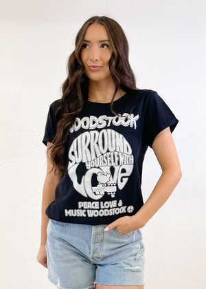 Recycled Woodstock Tee  | Black