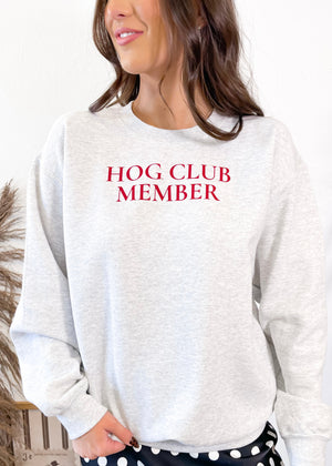 The Hog Club Sweatshirt | Heather Grey