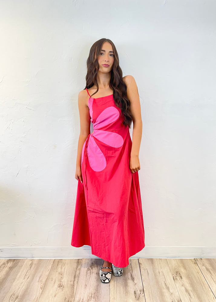 Strut and Bolt Stevie Midi Dress | Red/Pink