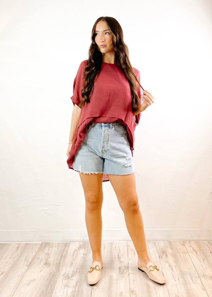 In The Roses Layered Tunic Top | Terracotta