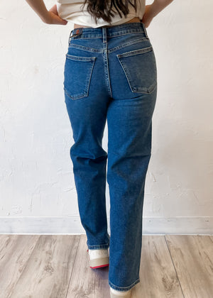 JBD Halle High Rise Straight Jean | Dark