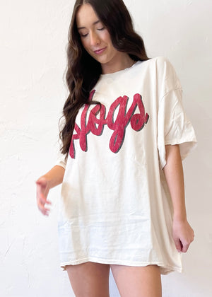 Livy Lu Hogs Barbie Thrifted Tee | Off White