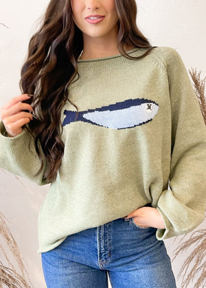 Darling Sardine Sweater | Olive