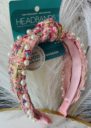 
            
                Load image into Gallery viewer, It Girl Headband Pearl | Pink
            
        