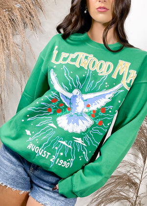Daydreamer Fleetwood Mac 1990 Dove BF Sweatshirt | Amazon grean
