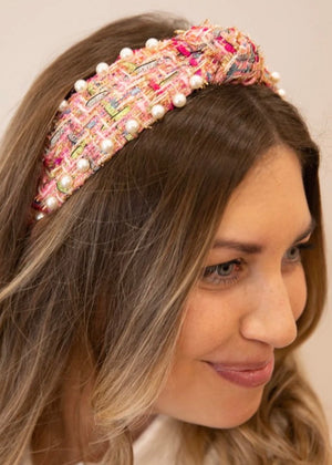 
            
                Load image into Gallery viewer, It Girl Headband Pearl | Pink
            
        