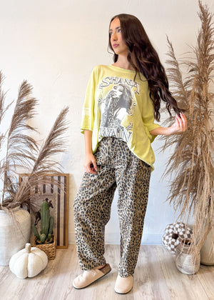 Thrill Seeker Leopard Barrel Jean
