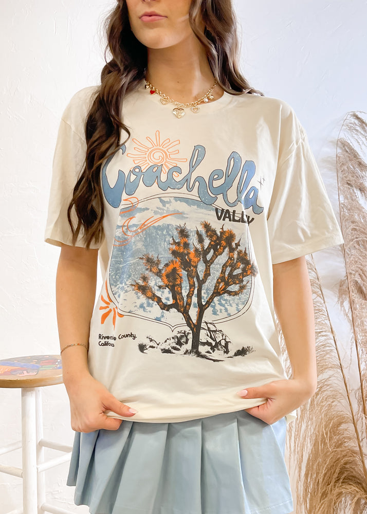 California Coachella Graphic Tee | Cream