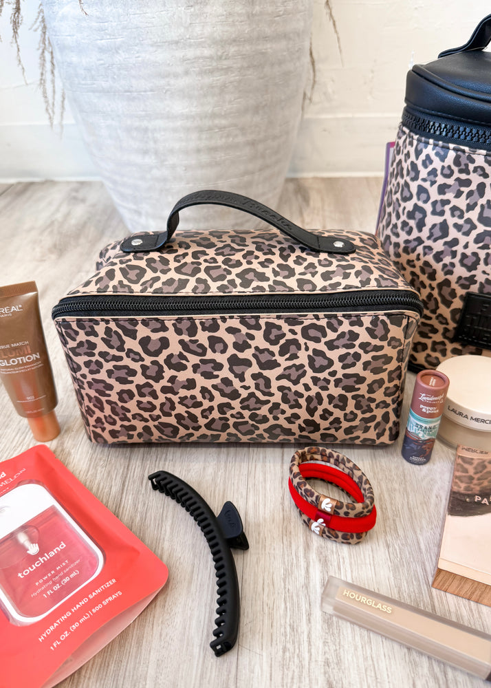 Jadelynn Brooke Hold All Make Up Bag | Cheetah
