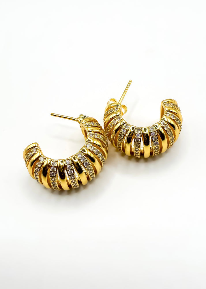 Haute Mess Thick Gold Hoop