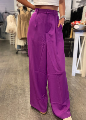 Business with a Flare Pants | Purple