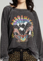 Recycled Karma Aerosmith Eagle Sweatshirt | Black