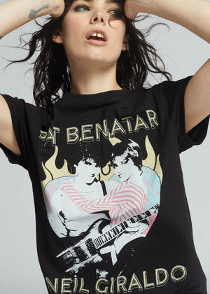 Recycled Karma Pat Benatar & Neil Giraldo Tee | Black