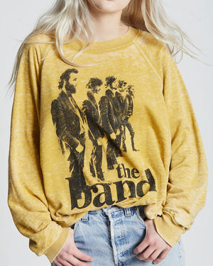 Recycled Karma The Band Vintage Washed Sweatshirt | Mustard