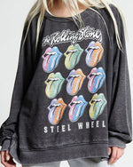 Recycled Karma The Rolling Stones Steel Wheels Sweatshirt | Black