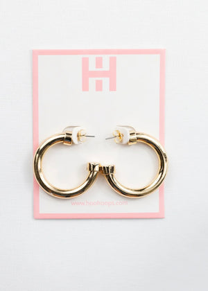 Hoo hoops Earrings | Mini | Gold