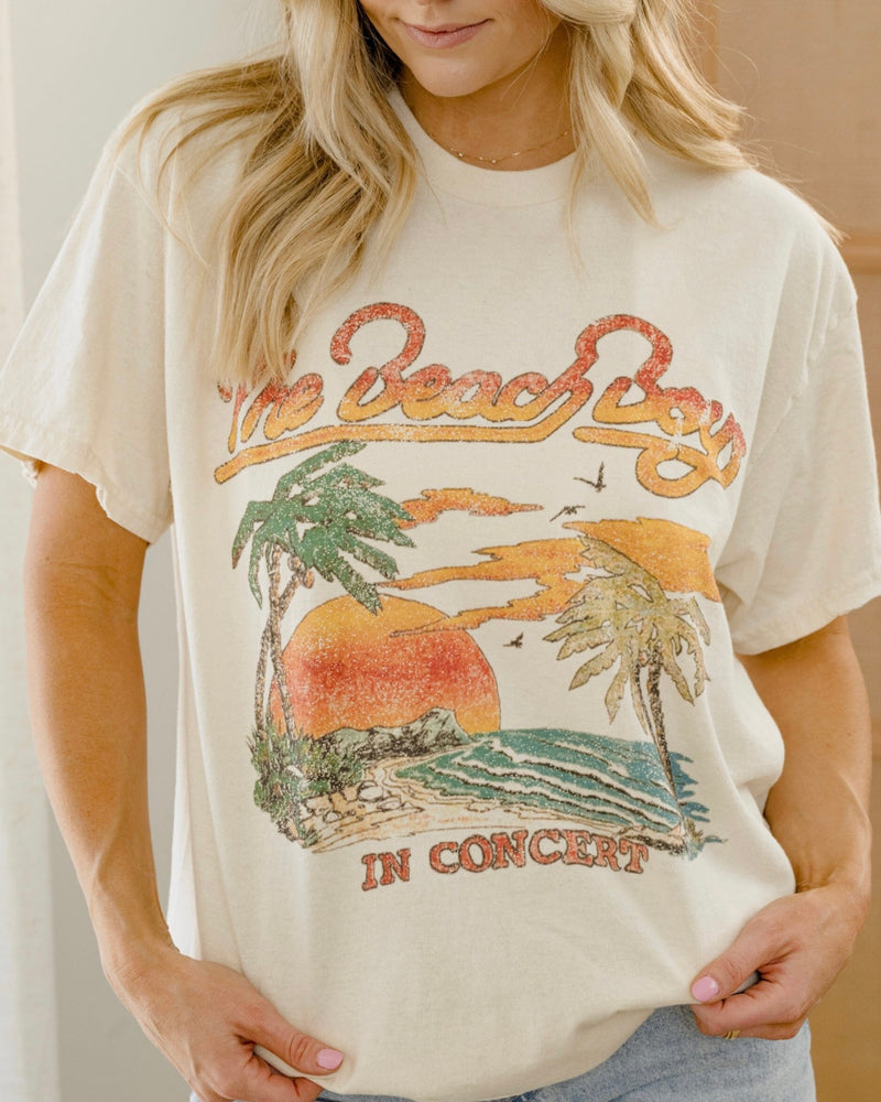 Livy Lu The Beach Boys In Concert Thrifted Tee | Off White